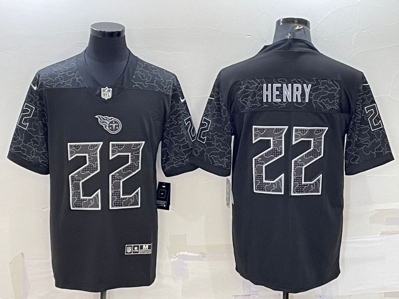 Men Tennessee Titans #22 Henry Black Reflector 2022 Nike Limited NFL Jersey->arizona cardinals->NFL Jersey